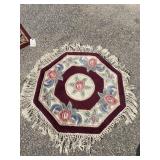 3 FT OCTAGONAL CHINESE RUG
