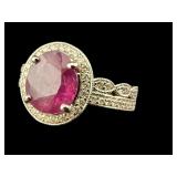 PLATINUM OSCAR FRIEDMAN KASHMIR SAPPHIRE &