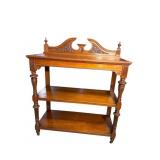 19TH CENTURY WALNUT 3 TIER CARVED SERVER