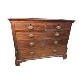 18TH CENTURY MAHOGANY CHIPPENDALE 5 DRAWER CHEST