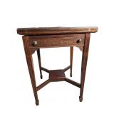 MAHOGANY 19TH CENT. EDWARDIAN FLIP TOP GAME TABLE