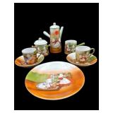 8 PC RARE ANTIQUE ROYAL BAYREUTH SUNBONNET CHILDS