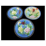 LOT OF 3 CLOISONNE BOWLS