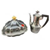 2 PC INTERNATIONAL SILVER CO. COVERED BOWL & TEA