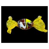 MURANO STYLE CADMIUM GLOW ART GLASS CANDY