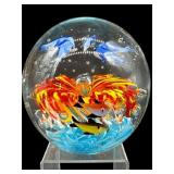 RARE OVERSIZED MURANO FISH AQUARIUM PAPERWEIGHT
