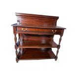 19TH CENT. SOLID MAHOGANY 3 TIER SERVER