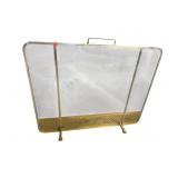 BRASS AND STEEL FIRE SCREEN