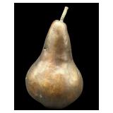 SIGNED BRONZE PEAR PAPER WEIGHT