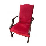 HICKORY CHAIR CHIPPENDALE OPEN ARM CHAIR
