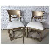 2 MODERN DESIGN DRAPING BACK CHAIRS