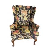 ANTIQUE QUEEN ANNE WINGBACK CHAIR