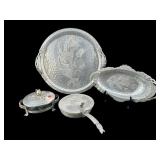 4 PCS OF RODNEY KENT HAND WROUGHT HAMMERED