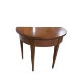 CRAFTIQUE HALF ROUND MAHOGANY SIDE TABLE