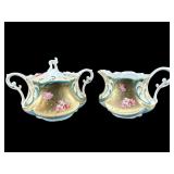 ANTIQUE R.S PRUSSIA HAND PAINTED ROSES AND GOLD