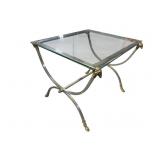 BRASS AND STEEL MODERN DESIGN COFFEE TABLE