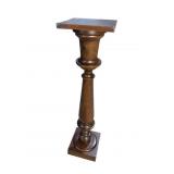 SOLID WALNUT PEDESTAL STAND