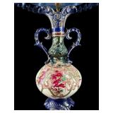 PORCELAIN VICTORIAN STYLE URN LAMP
