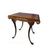 LEATHER TOP FRENCH STYLE TABLE