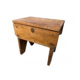 PINE LIFT TOP STOOL