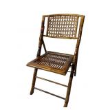 ANTIQUE BAMBOO FOLDING CHAIR