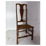 ANTIQUE HIGHBACK PRIMITIVE PEGGED CHAIR