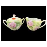 ANTIQUE R.S GERMANY PAINTED SUGAR & CREAMER