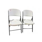PR OF RUBBERMAID FOLDING CHAIRS