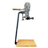 VINTNER FRANCE BRONZE WINE BOTTLE OPENER ON STAND