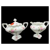ANTIQUE R.S PRUSSIA CREAMER & SUGAR