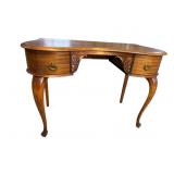 MAHOGANY KIDNEY SHAPED VANITY