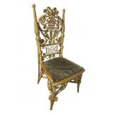 VICTORIAN STICK AND BALL WICKER CHAIR