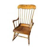 ANTIQE PINE SPINDLE BACK ROCKER