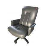 MILLER DESK CO. LEATHER OFFICE CHAIR