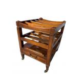 HARMONY FURNITURE CHERRY MAGAZINE RACK WITH DRAWER