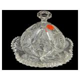 PRESSED GLASS BUTTER DISH