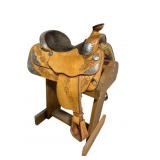 TUCKER EMBOSSED LEATHER WESTERN SHOW SADDLE