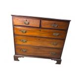 18TH CENT. 5 DRAWER MAHOGANY CHEST