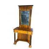 19TH CENT. FRENCH EMPIRE CONSOLE TABLE AND MIRROR
