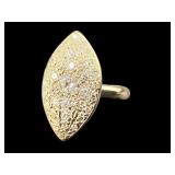 10K MARQUISE DIAMOND FASHION RING