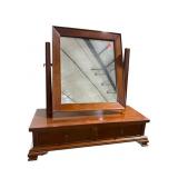 SOLID CHERRY SHAVING MIRROR