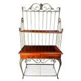 CHERRY AND IRON BAKERS RACK