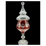 RUBY CUT TO CLEAR COVERED TV DISH