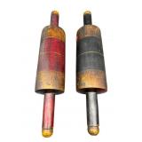 LOT OF 2 PRIMITIVE ROLLING PINS