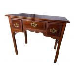 19TH CENT. SOLID MAHOGANY CHIPPENDALE 3 DRAWER