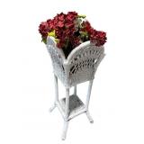 WICKER PLANT STAND