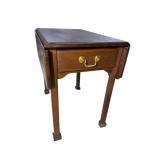 SOLID MAHOGANY CHINESE CHIPPENDALE DROP LEAF