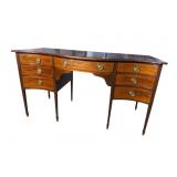 19TH CENT. MAHOGANY INLAID WRITING DESK