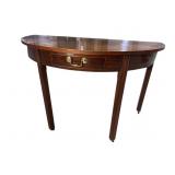 19TH CENT. HALF ROUND CHIPPENDALE TABLE