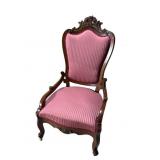 EARLY WALNUT VICTORIAN HIGH BACK HIPREST CHAIR